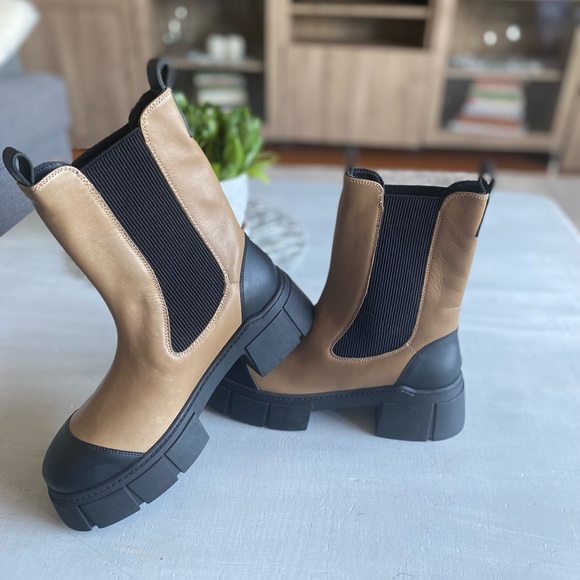 New Free People Maren Mid Chelsea Boots Size 39.5 - Picture 9 of 13